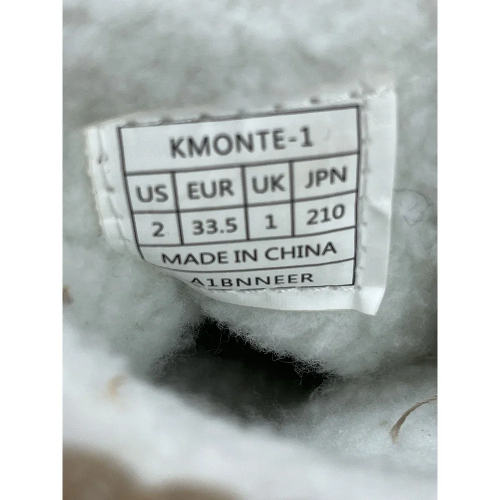 Dream Pairs KMONTE Unisex Kids Winter Snow Duck Boots Waterproof Size 2 NEW‎